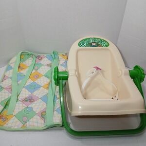 VTG Cabbage Patch Kids Carrier Doll Toy Car Seat 1982 Coleco & Sleepsack